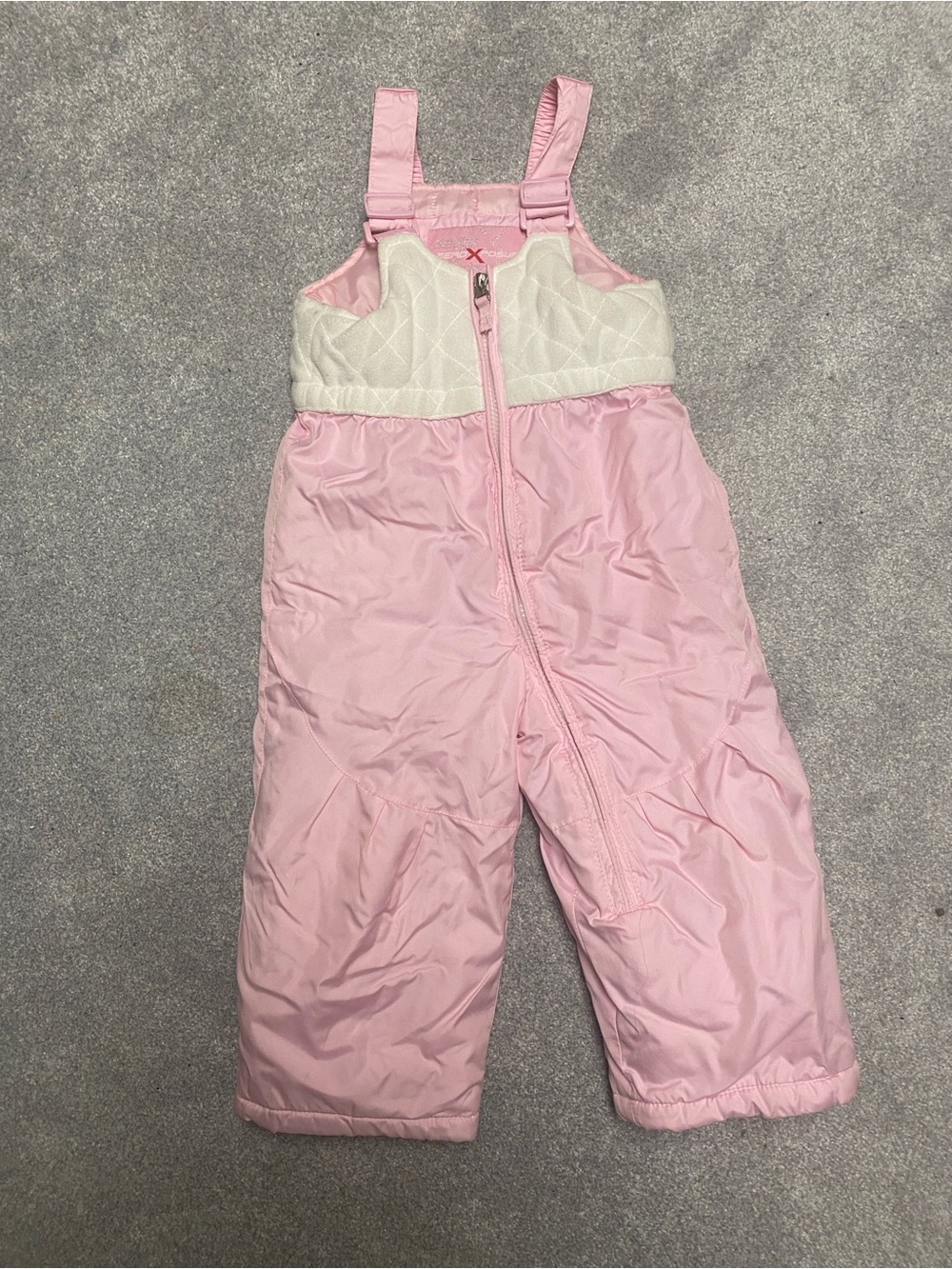 Kids Pink Snow Pants Bib - Pink